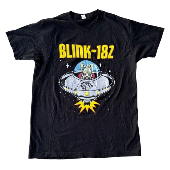American Vintage Other - BLİNK 182 World Tour 2023 Alien Spaceship Tee Shirt Band Concert Merch AUTHENTIC